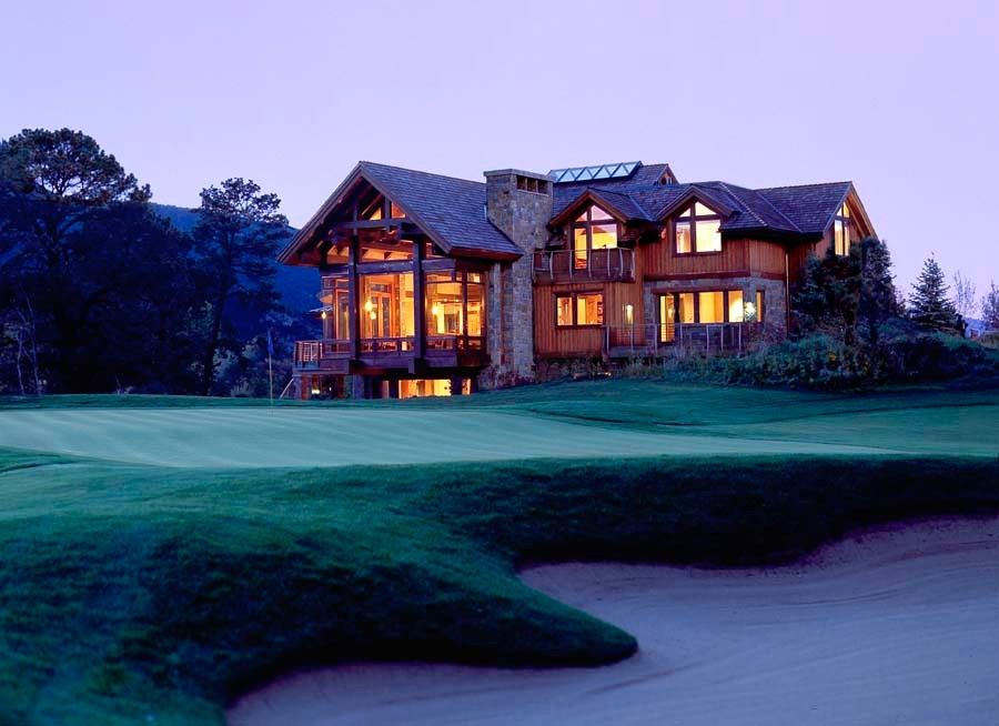 Sagamore Golf Course for a Rustic Exterior with a Wood Exterior and Aspen Golf Course House on the River by Bay Area Owner's Project Manager by Richard Wodehouse