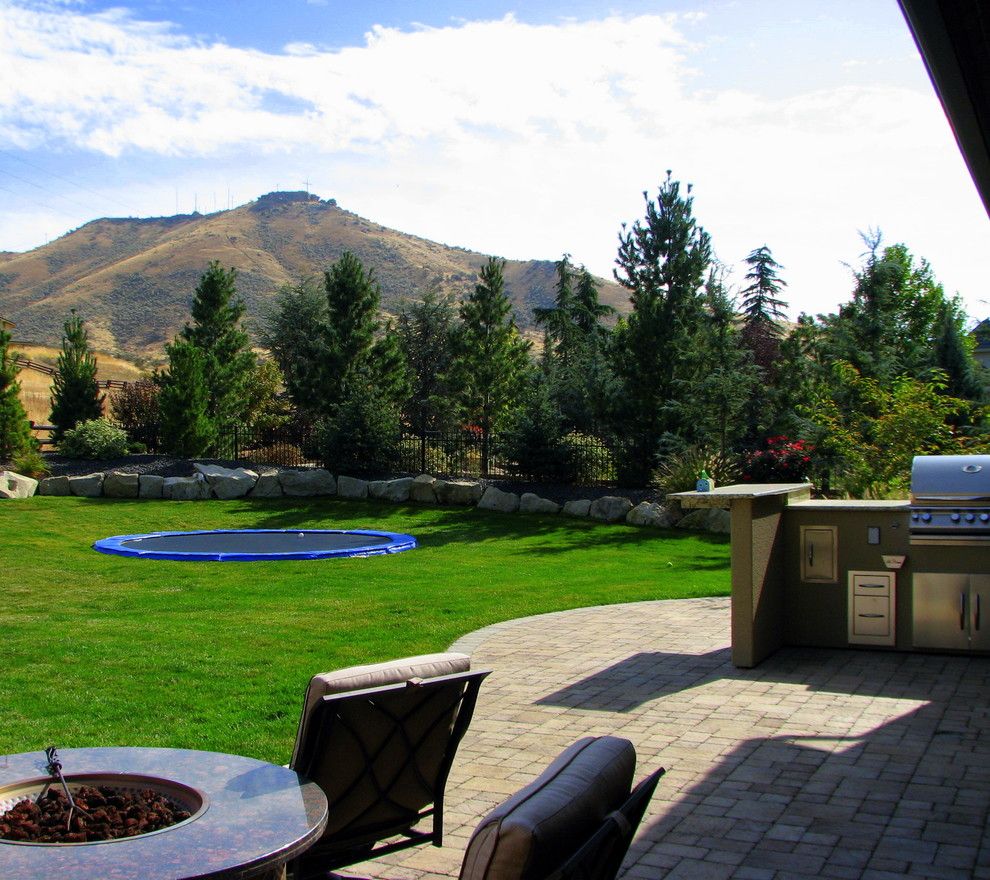 Sagamore Golf Course for a Traditional Landscape with a Trampoline and Terra Nativa Residence by Chuck B. Edwards   Breckon Land Design