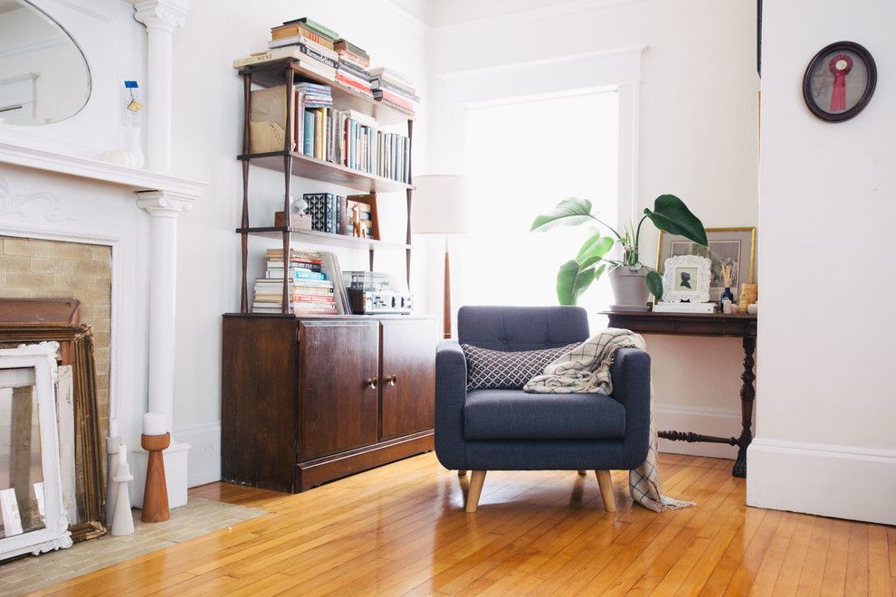 Salvation Army Syracuse for a Eclectic Living Room with a Mid Century and My Houzz: A Charming Apartment in the Mission by Nanette Wong