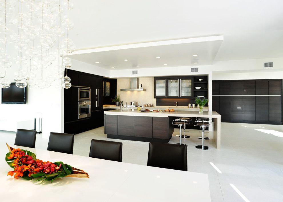 San Francisco Exploratorium for a Contemporary Kitchen with a Beige Stone Countertop and Palo Alto Penthouses by Siematic San Francisco