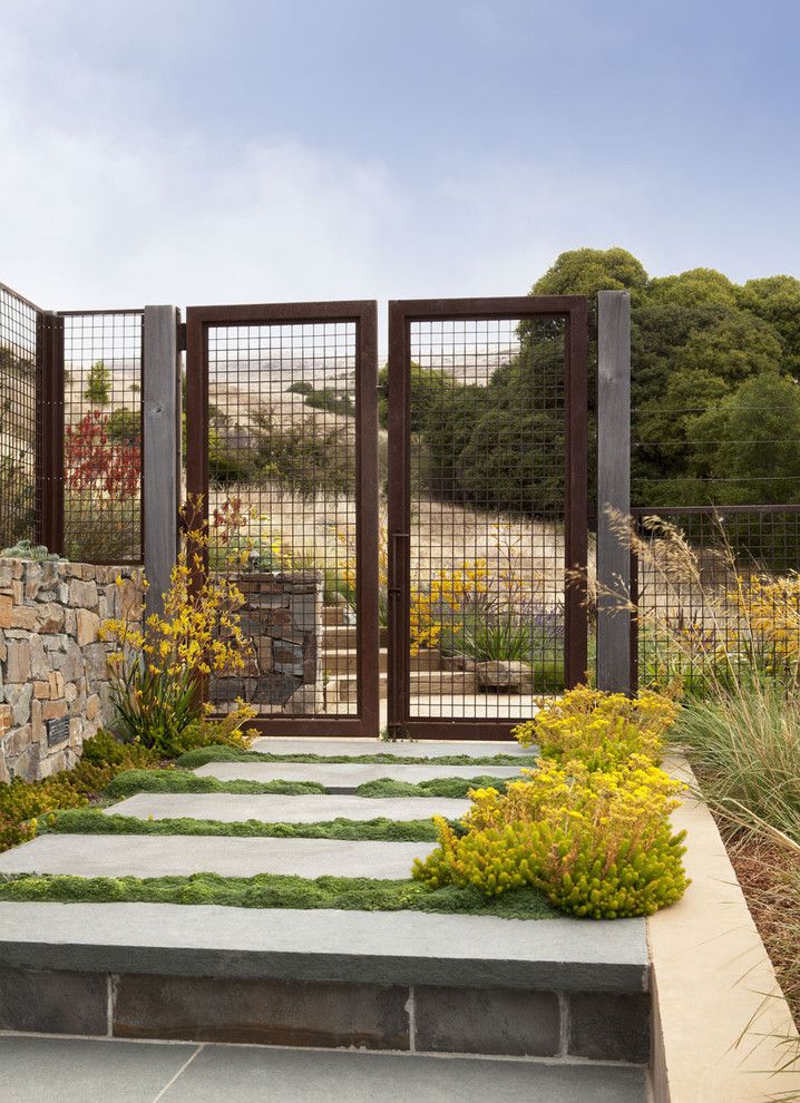 San Francisco Must See for a Beach Style Landscape with a San Francisco Bay and Tiburon Hillside by Arterra Landscape Architects