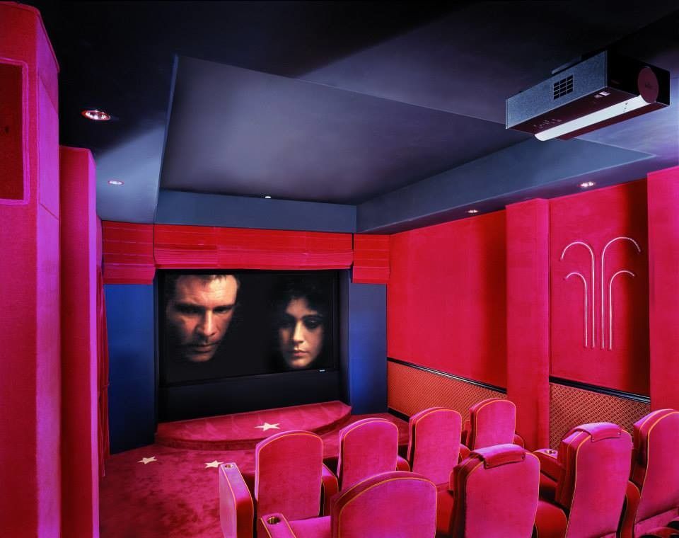 San Mateo Theater for a Modern Home Theater with a Home Media Design and Star Wars Theater Room by Modern Home Systems