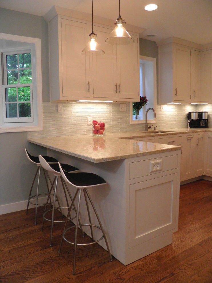 Sanded or Unsanded Grout for a Contemporary Kitchen with a Inset Doors and Family 12 Kitchen 4 by Cameo Kitchens, Inc.
