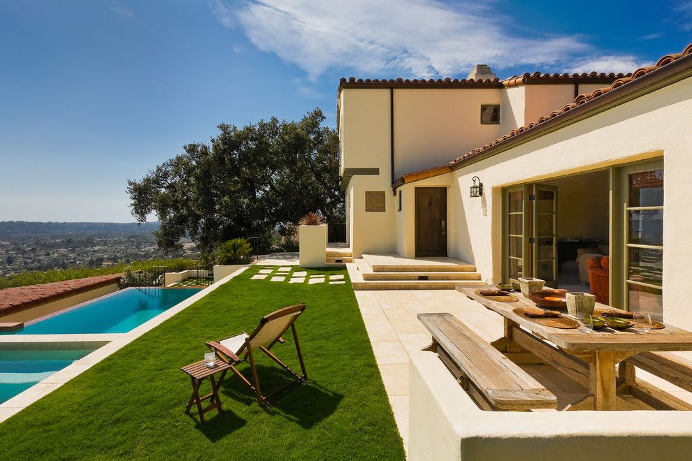 Santa Barbara Presidio for a Mediterranean Patio with a Clay Tile Roof and Mediterranean Patio by Abdesignstudioinc.com