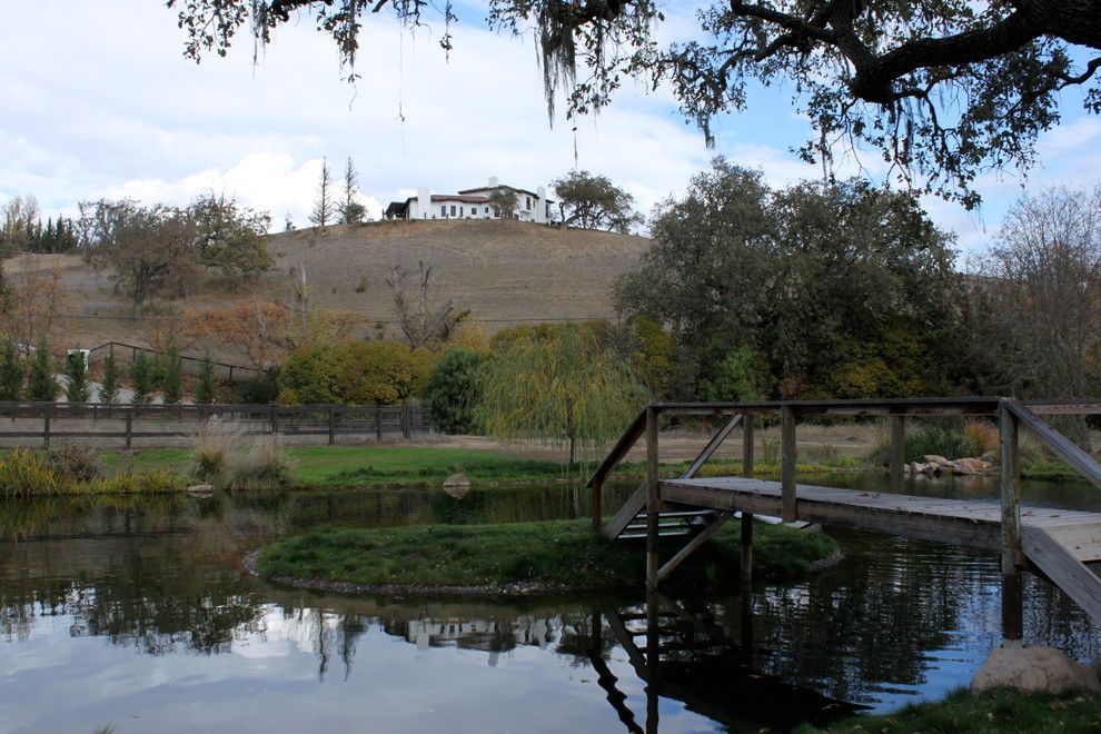 Santa Ynez Weather for a Mediterranean Landscape with a Mediterranean and Santa Ynez House by Ken Tanaka Studio