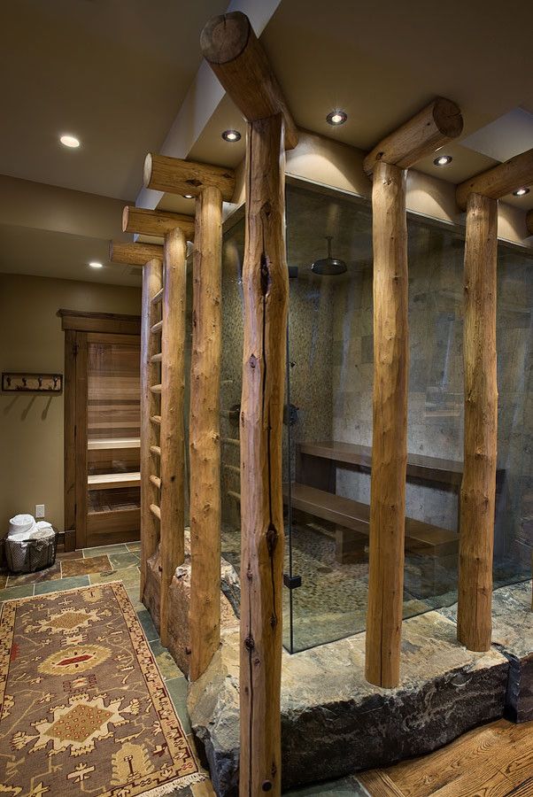 Sauna vs Steam Room for a Eclectic Bathroom with a Glass and Eclectic Bathroom by Dainteriors.com