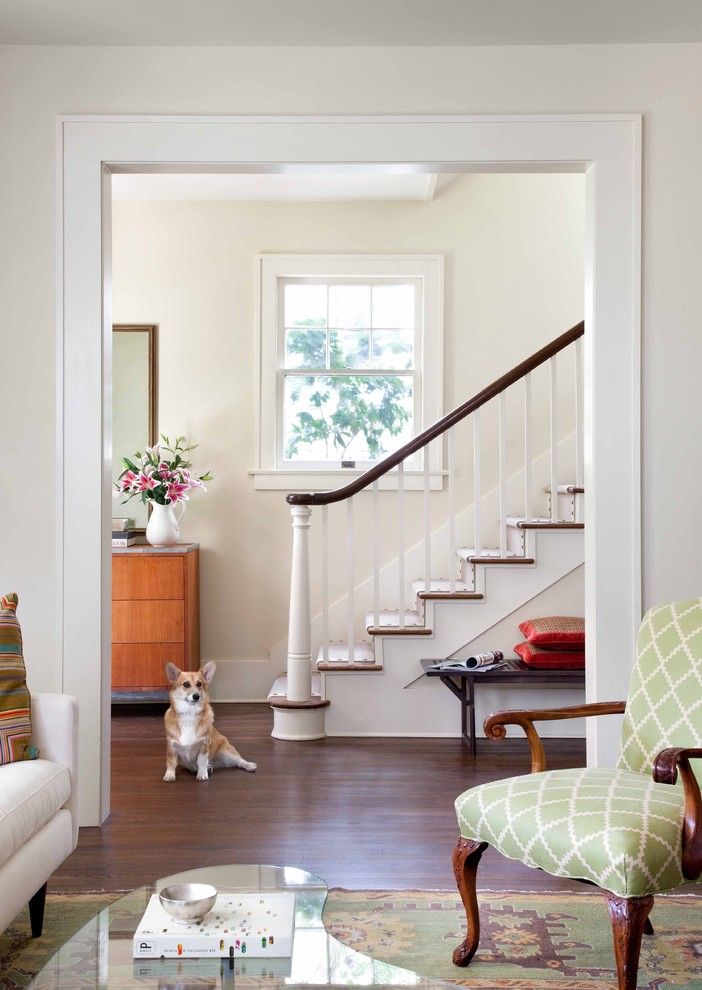 Scotch Hall Preserve for a Traditional Staircase with a Chest of Drawers and Renovation by Tim Cuppett Architects