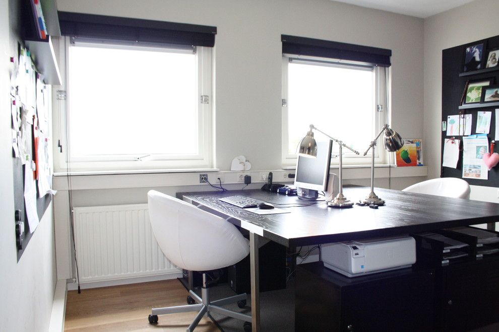 Scott Felder Homes for a Contemporary Home Office with a Contemporary and My Houzz: Country Chic Family Home in the Netherlands by Holly Marder