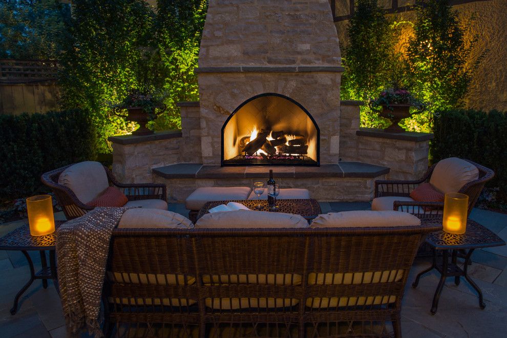 Scotts Lawn Service for a Traditional Landscape with a Bluestone and Historic Evanston Retreat by Greenwise Landscaping & Lawn Services