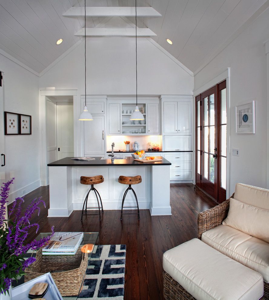 Seabrook Island Sc for a Farmhouse Kitchen with a White and Palmetto Bluff Cottage/design Studio, Sc by Lisa Furey   Barefoot Interiors