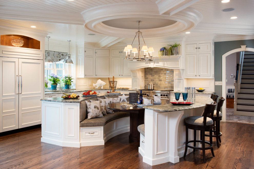 Seabrook Island Sc for a Traditional Kitchen with a Freestanding Banquette Seating and Project 1 by L. Newman Associates/paul Mansback, Inc.