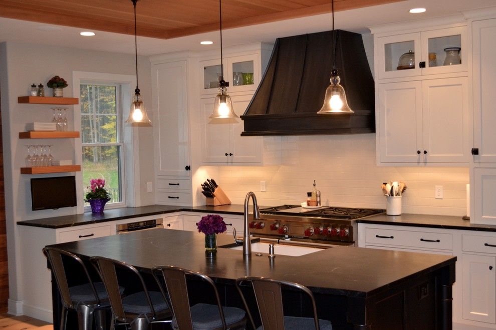 Seamless Sf for a Transitional Kitchen with a Award Winning Kitchen and 2015 Nkba Design Award, Best New Kitchen 150sf+ by Columbia Cabinets