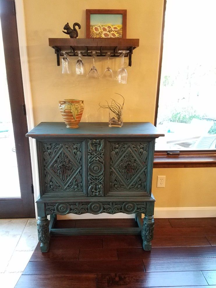 Sears Bloomington Il for a Traditional Dining Room with a Hardwood Flooring and French Country Cabinet   Up Cycled Painted Cabinet by Upcycled Woods