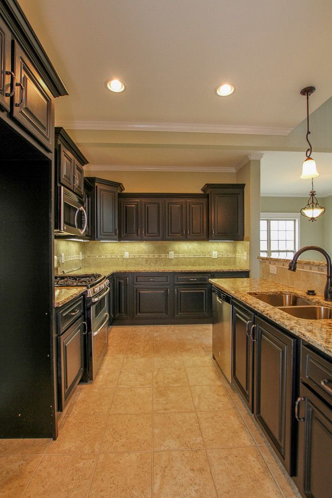 Sears Clarksville Tn for a Traditional Kitchen with a Ceramic Tile Floors and Custom Home in Stones Manor by Crabbe Homes