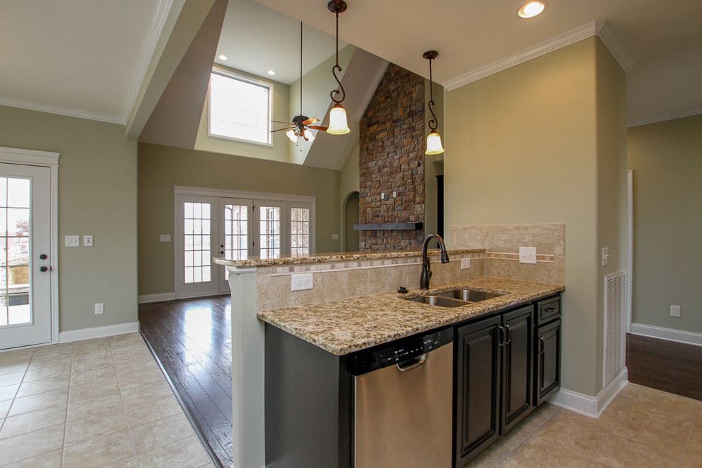 Sears Clarksville Tn for a Traditional Kitchen with a Open Floorplan and Custom Home in Stones Manor by Crabbe Homes