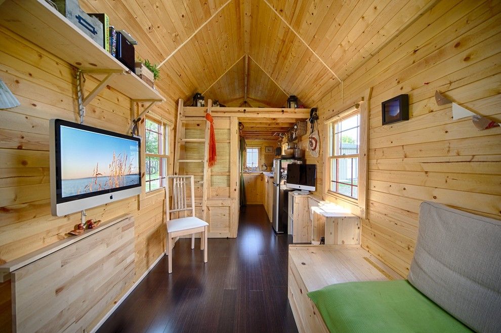 Sears Kit Homes for a Rustic Living Room with a Mac and Our Tiny Tack House by the Tiny Tack House