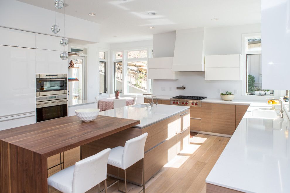 Sears Outlet Portland for a Contemporary Kitchen with a Walnut Cabinetry and Lake Oswego Residence by Pedini Seattle