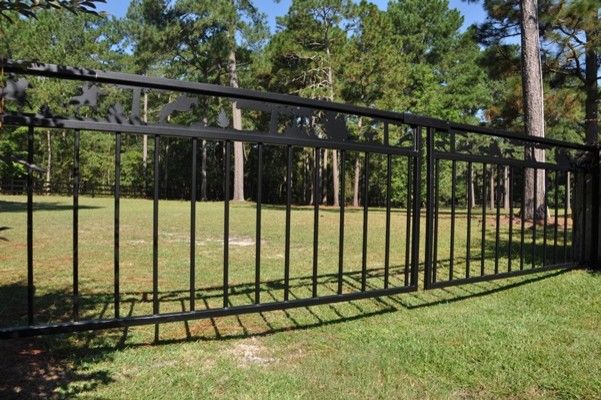 Seegars Fence for a  Exterior with a Aluminum Railing and Our Fences by Seegars Fence Company