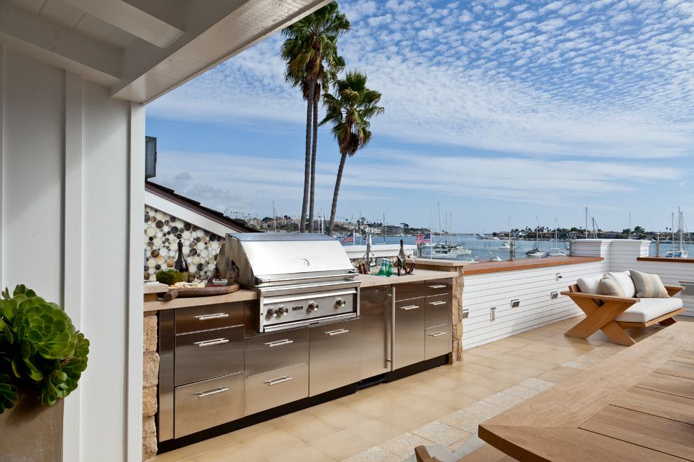 Self Serve Lumber for a Beach Style Deck with a Beach Style and Little Balboa Island by Anne Michaelsen Design