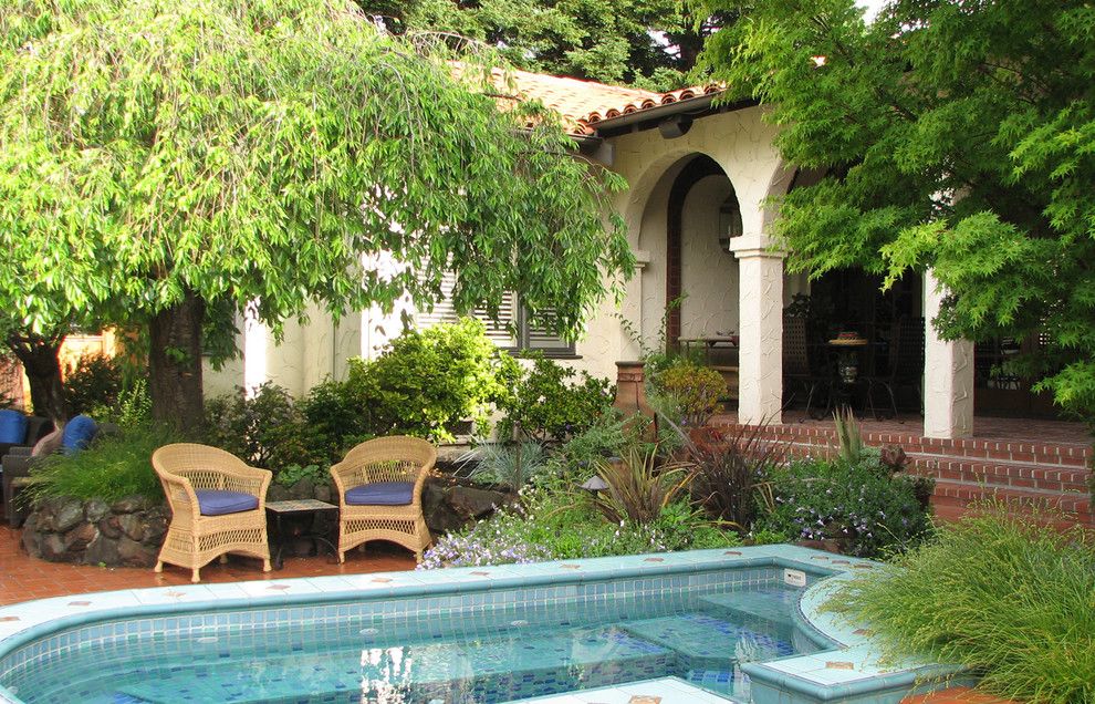 Serenity Med Spa for a Mediterranean Patio with a Archway and Casa California by John Montgomery Landscape Architects