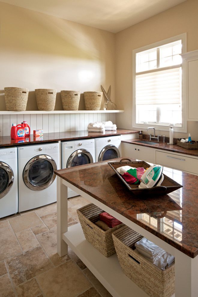 Shelco for a Contemporary Laundry Room with a Island and Dream Home 2012 by Savvy Decor