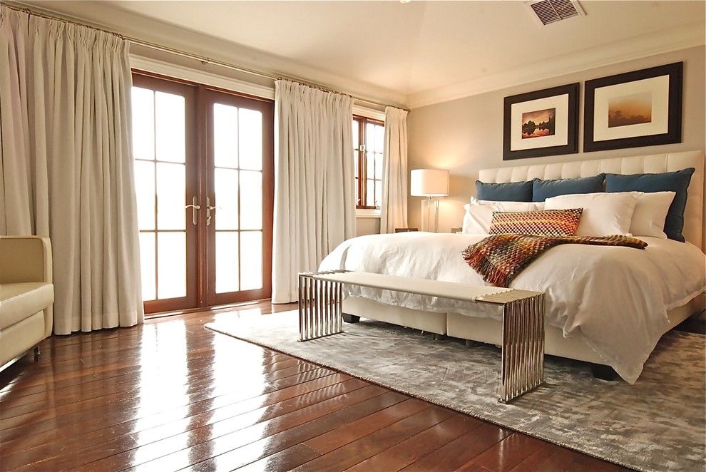 Sherwin Williams Visualizer for a Contemporary Bedroom with a French Doors and Munroe by Before and After Homes