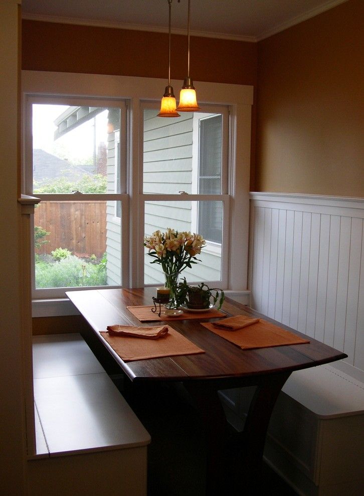 Siesta4rent for a Traditional Dining Room with a Wainscot and Bungalo Eating Nook by Maughan Design & Remodel