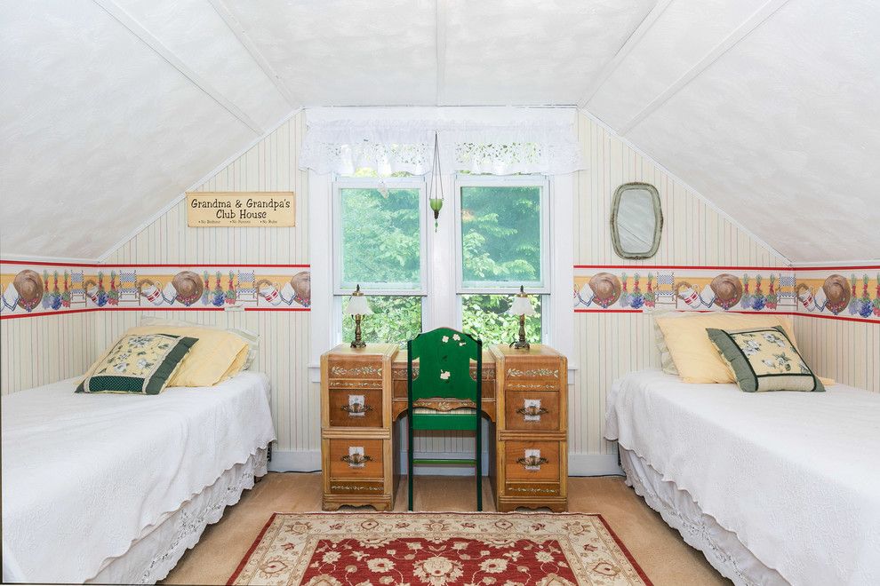 Sighn for a Farmhouse Bedroom with a Attic Room and Farmhouse Bedroom by Houzz.com