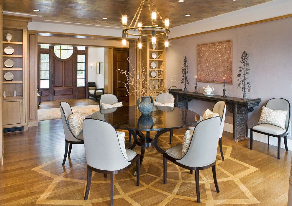 Silver Legacy Buffet for a Contemporary Dining Room with a Design Hardwood Flooring and Dining Room by Nicholaeff Architecture + Design