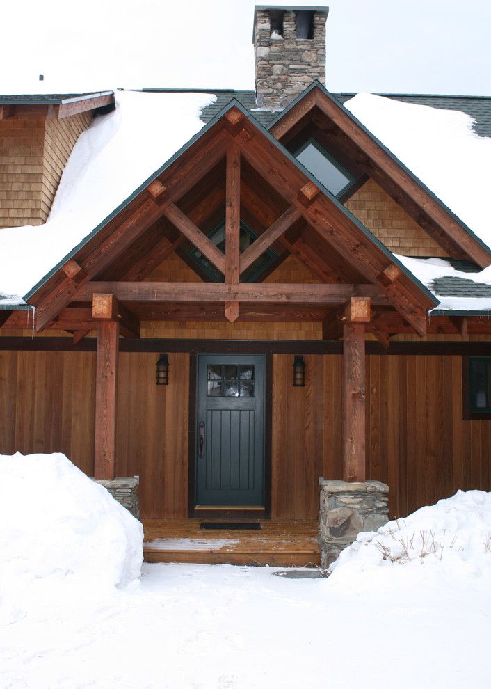 Ski Rack Burlington for a Farmhouse Spaces with a Kitchen Cabinets and Warren, Vermont Country House by Brothers Building Company Inc