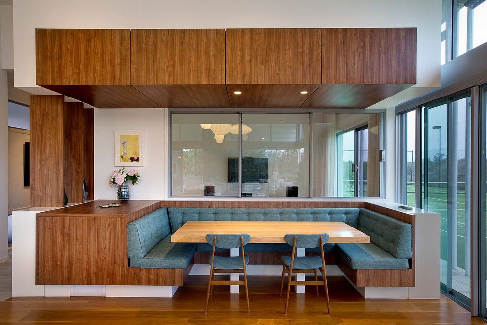 Skunk Smell in House for a Contemporary Dining Room with a Teal and the North Point by Paul Uhlmann Architects