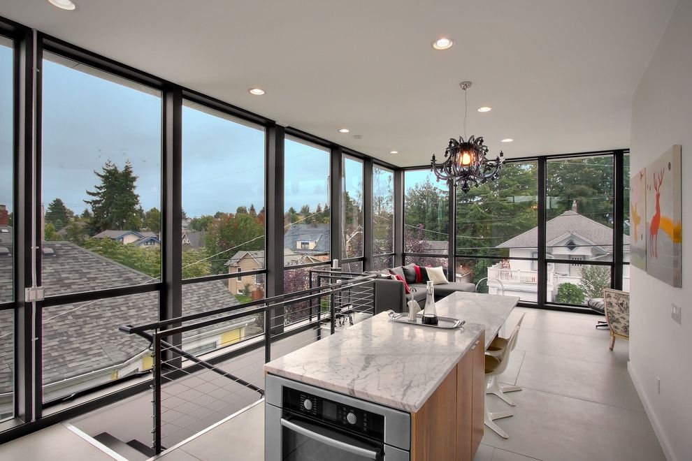 Slamp for a Modern Kitchen with a Modern and Crockett Residence by Chris Pardo Design   Elemental Architecture