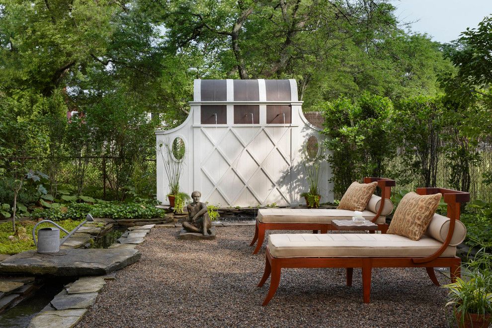 Sloat Garden Center for a Traditional Patio with a Koi Pond and Birmingham, Mi Private Garden by Art | Harrison Interiors & Collection