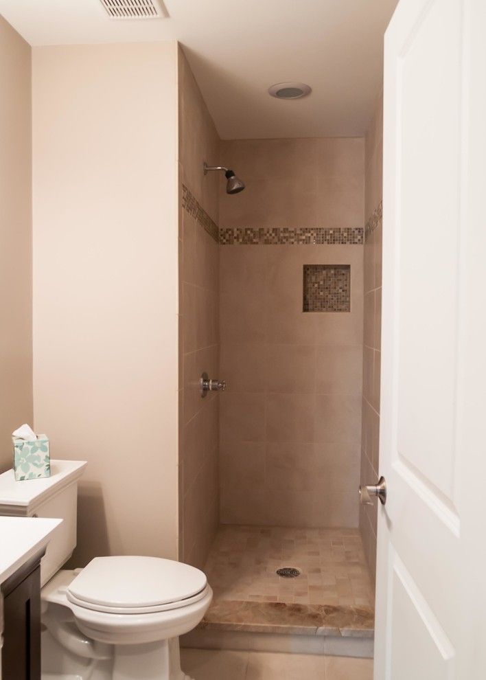 Smalls Chicago for a Traditional Bathroom with a Door Less Shower and Complete Home Renovation by Hyland Homes