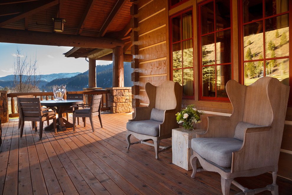 Snake River Sporting Club for a Rustic Deck with a Windows and Snake River Sporting Club by Wrj Design