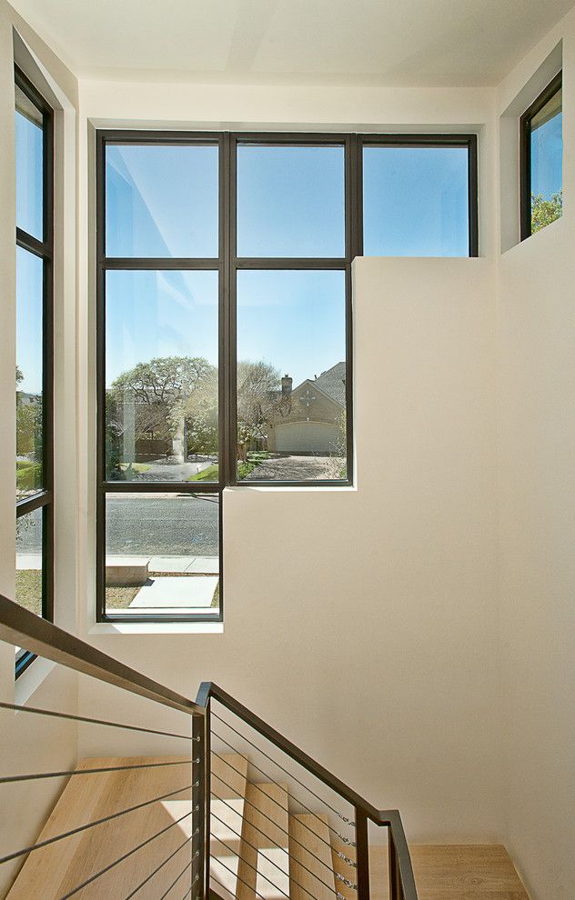 Society Hill Towers for a Transitional Staircase with a Transitional and Cat Mountain Residence by Cornerstone Architects