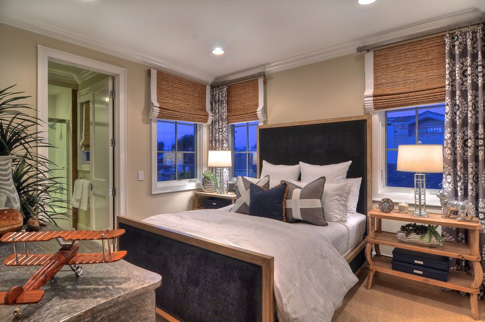 Sol Newport Beach for a Traditional Bedroom with a White Window Trim and Newport Beach   Guestroom by Details a Design Firm