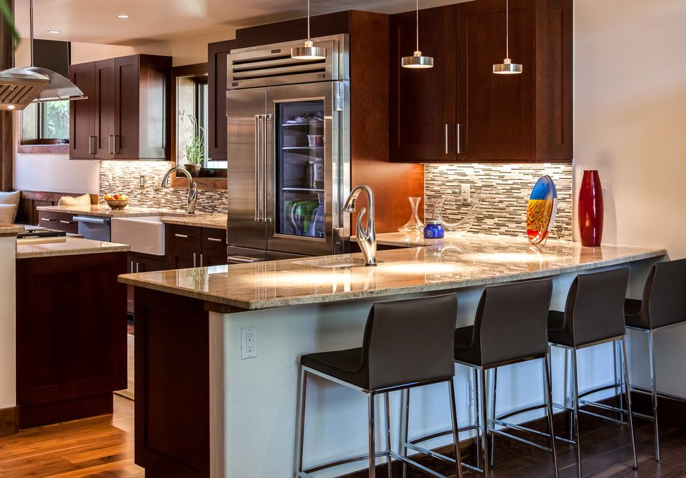 Sonata at Cherry Creek for a Transitional Kitchen with a Cherry Cabinets and Cherry Creek Kitchen Renovation Cherry Cabinets by Jm Kitchen & Bath