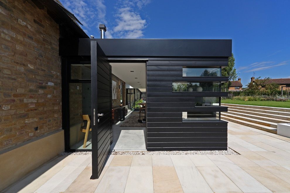 Soss for a Contemporary Entry with a Steps and Dovecote by Nicolas Tye Architects