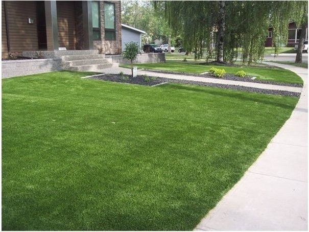 Southwest Greens for a Traditional Landscape with a Canada Artificial Grass and Home Spaces by Southwest Greens Alberta