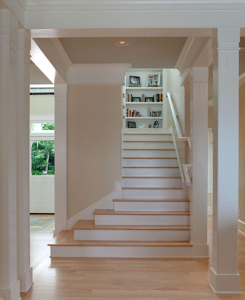 Squam Lake for a Traditional Staircase with a Built in Shelf and Lake Maitland Residence by Robert a Harris Architect