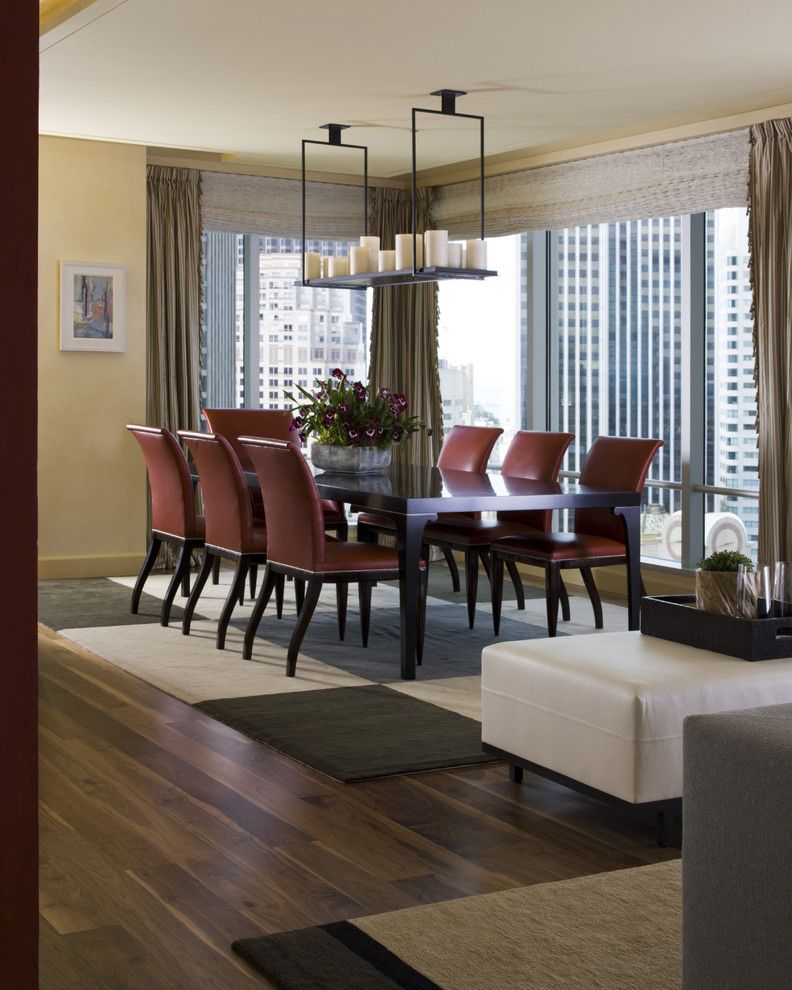 St Regis Sf for a Contemporary Dining Room with a Upholstery and St. Regis Sf High Rise by Kendall Wilkinson Design