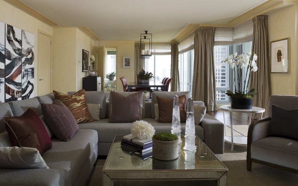 St Regis Sf for a Contemporary Living Room with a Sofas and St. Regis Sf High Rise by Kendall Wilkinson Design