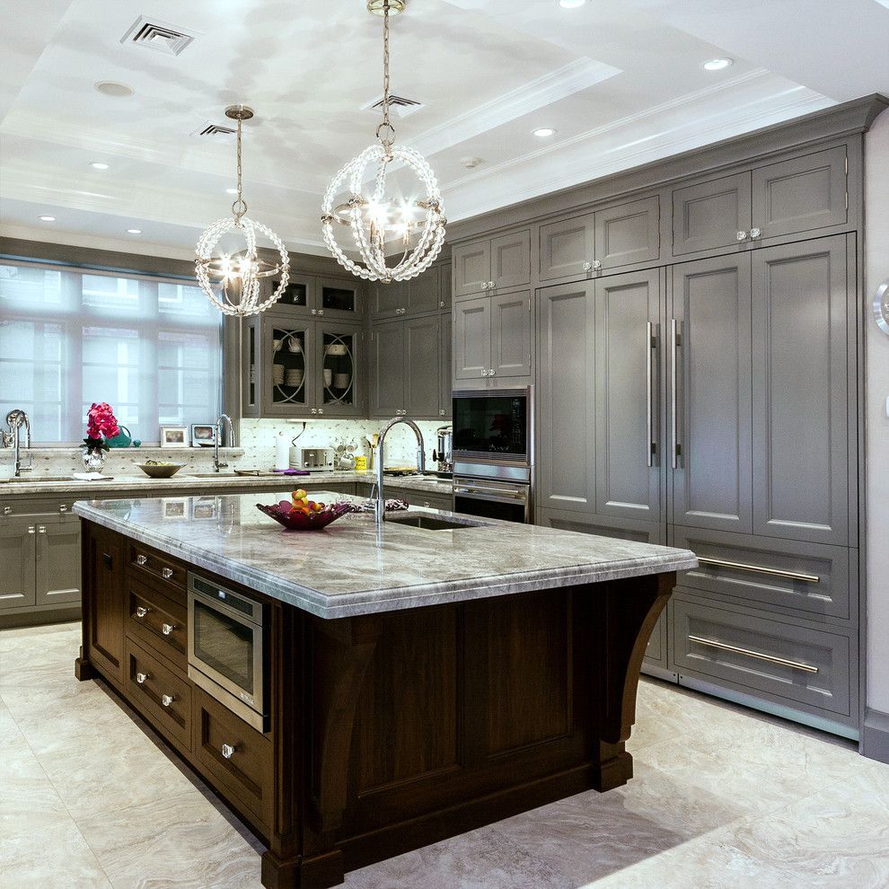 Stampin Pretty for a Traditional Kitchen with a Stainless Steel and Brooklyn Home by Home & Stone