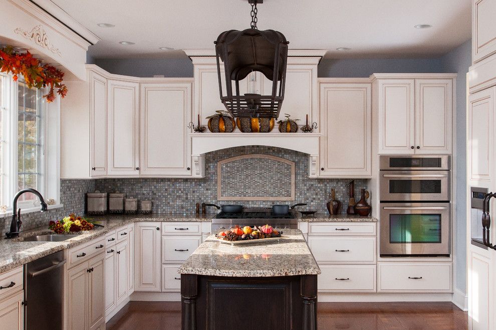 Star Trek Deep Space Nine Cast for a Traditional Kitchen with a Tile Backsplash and Kitchen Remodel by Canaan Cabinetry Inc