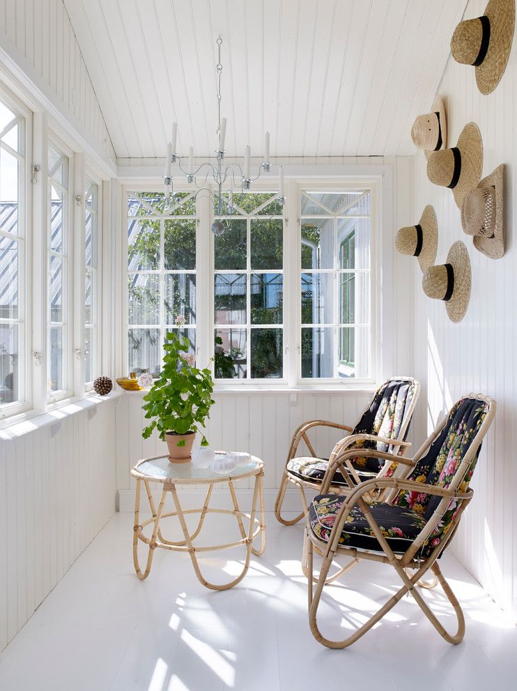 Stash Furniture for a Farmhouse Sunroom with a Altnambler and Totalrenovering Och Inredning Av 1800 Talsgård by Chrispdesign