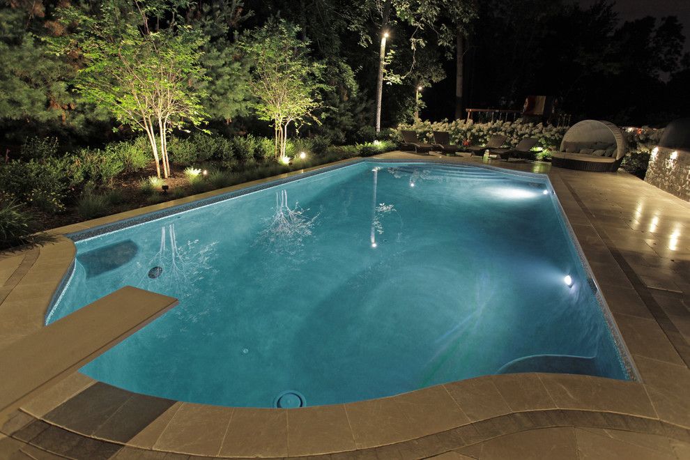 Stillwaters Resort for a Transitional Pool with a Morris County Custom Swimming Pool Design Pool Designer B and Berkeley Heights Nj | Custom Pool Design New Jersey by the Pool Artist | Brian T. Stratton