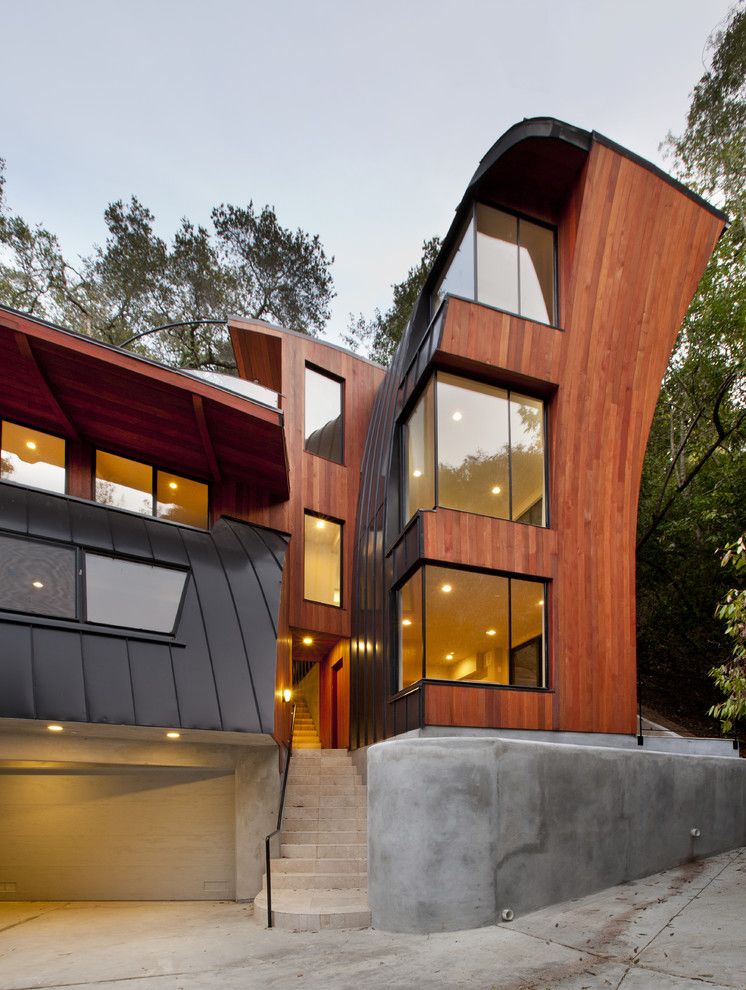 Storer House for a Modern Exterior with a Wood Siding and Fred Herring by Bernard Andre Photography