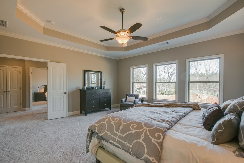 Summit Pointe for a  Bedroom with a Home Staging and Summit Point Model (Johns Creek, Georgia) by Fynhome Staging & Redesign
