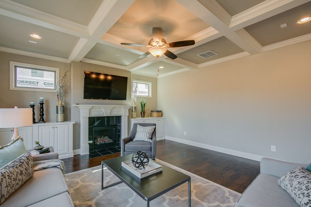 Summit Pointe for a  Family Room with a Home Stagers and Summit Point Model (Johns Creek, Georgia) by Fynhome Staging & Redesign